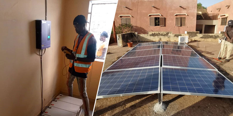 50 Sätze 3,2-kW-Hybrid-Solarwechselrichter nach Mali geliefert