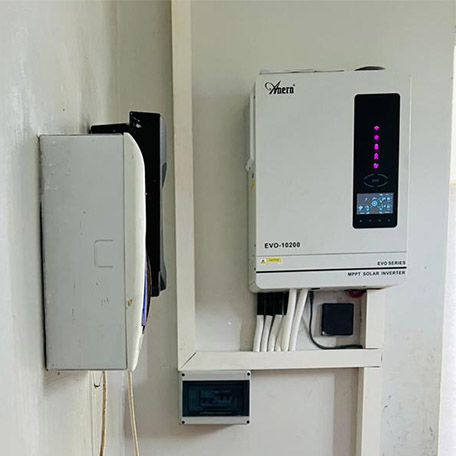 10.2kW Off-grid Solar System With Stacked Energy Storage For Household In Uganda